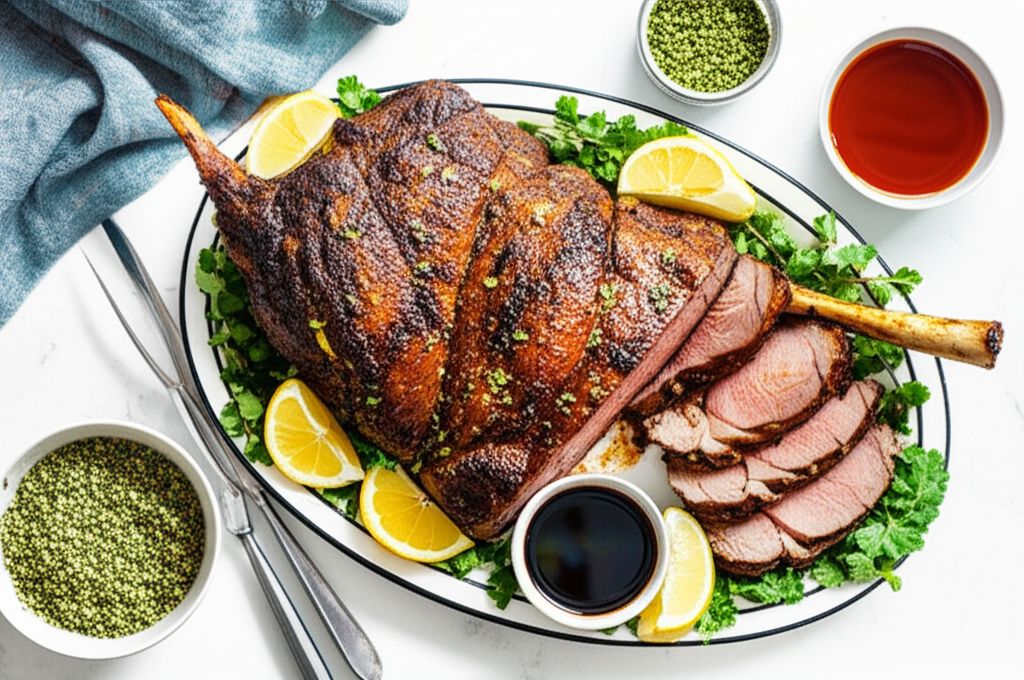 Roasted Butterflied Leg of Lamb