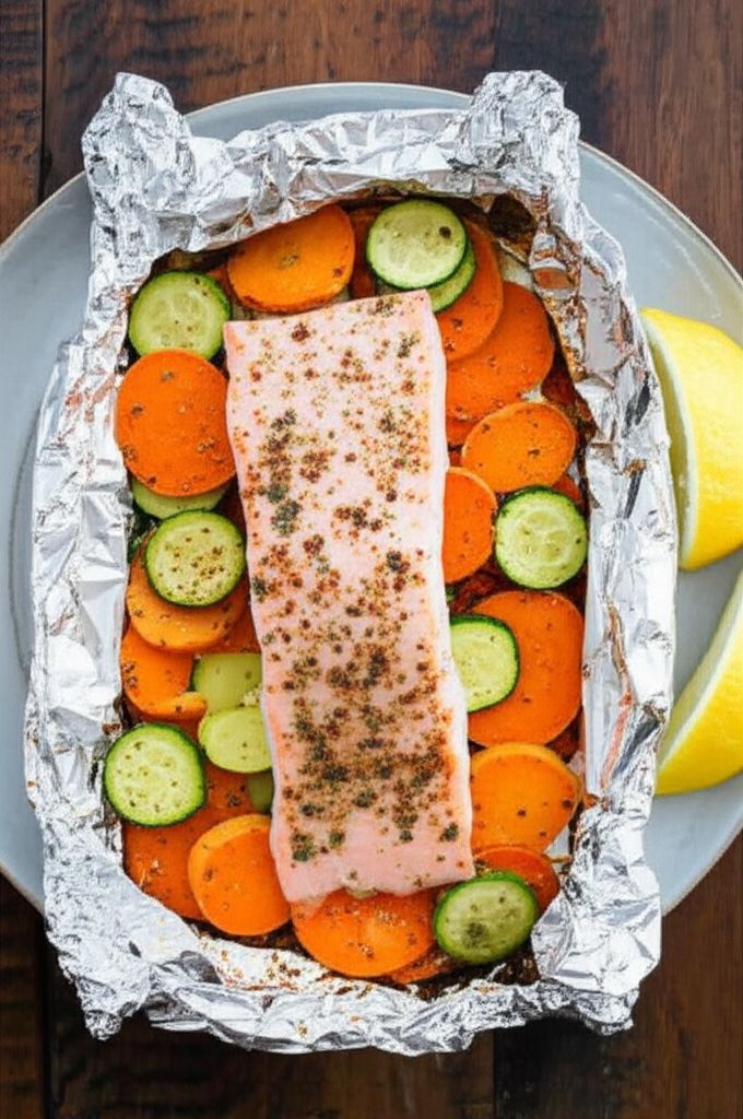 Salmon Foil-Pack Dinner