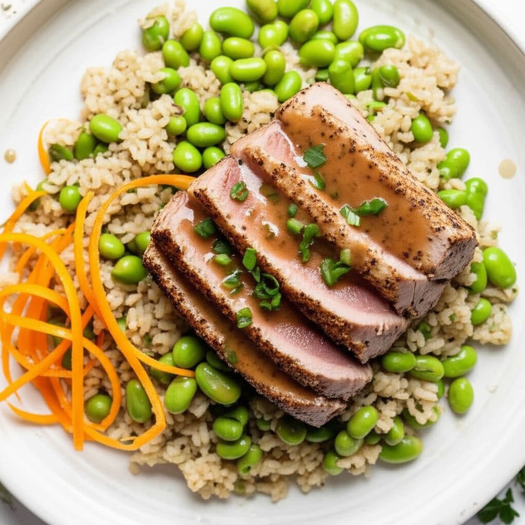 Tuna with Rice Pilaf