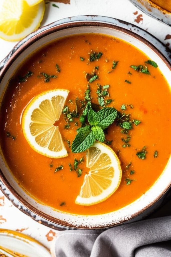 Turkish Red Lentil 'Bride' Soup