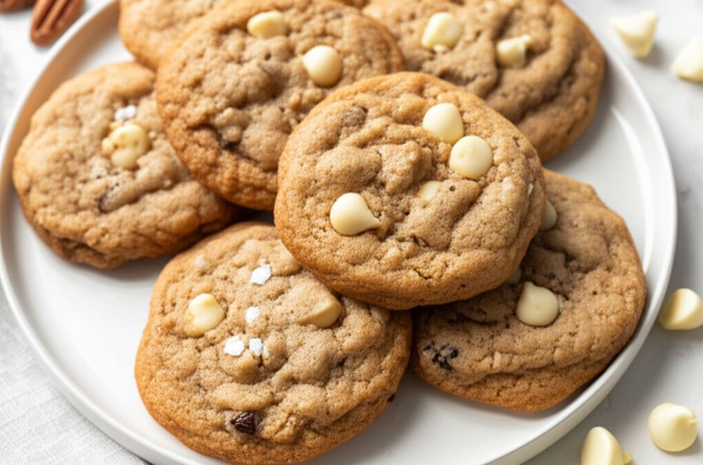 White Chocolate Chip Oatmeal Cookies