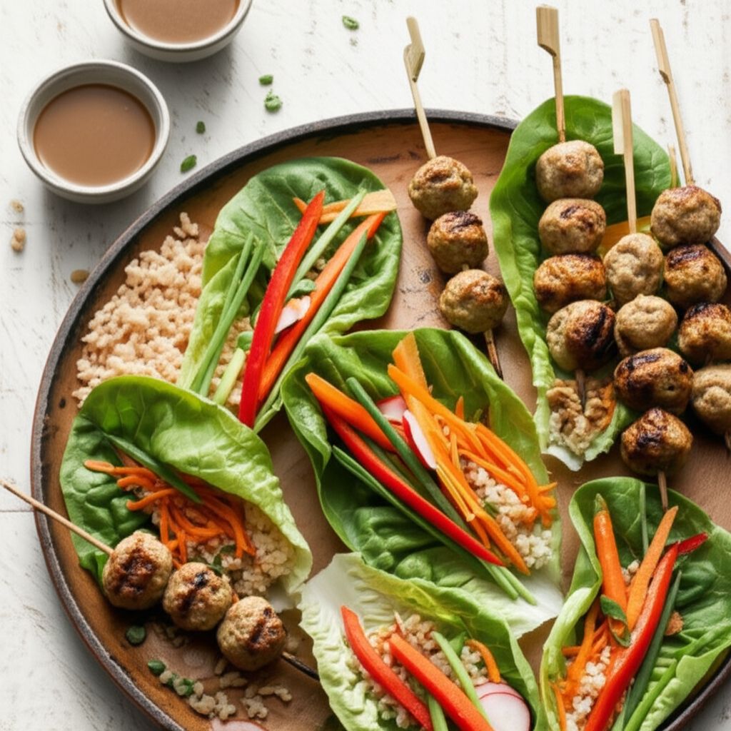 Asian Roll Lettuce Wrap
