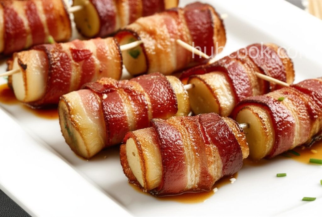 Bacon Water Chestnut Rolls