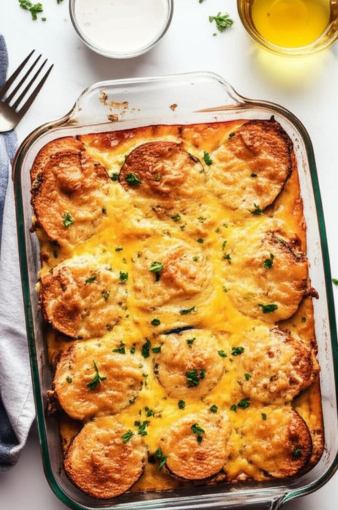 Bagel and Cheese Bake