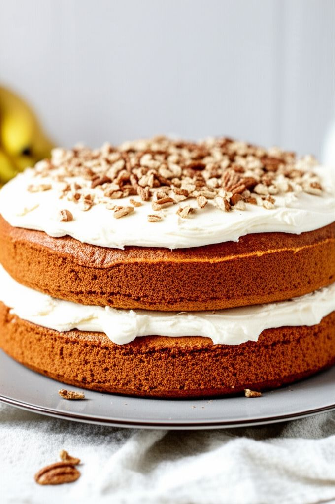 Banana Nut Coconut Cake