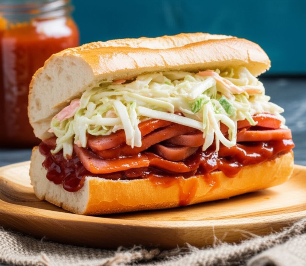 Barbecued Spam Sandwiches