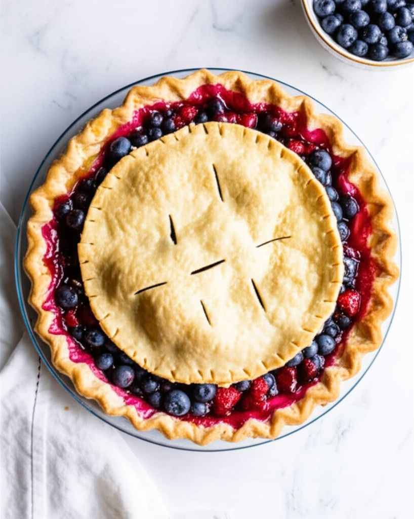 Blueberry Rhubarb Pie