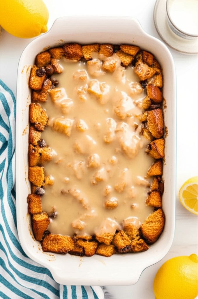 Bread Pudding with Lemon Sauce I