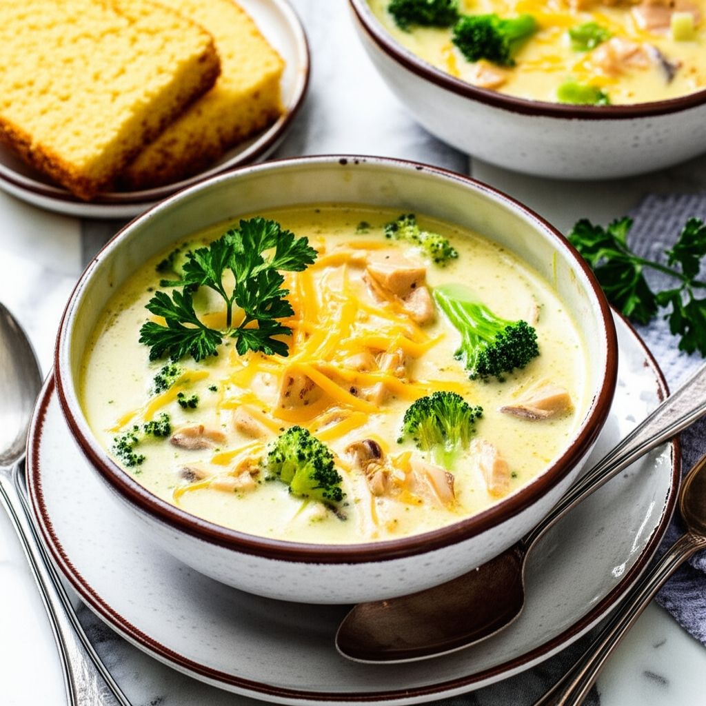Chunky Broccoli Cheese Soup