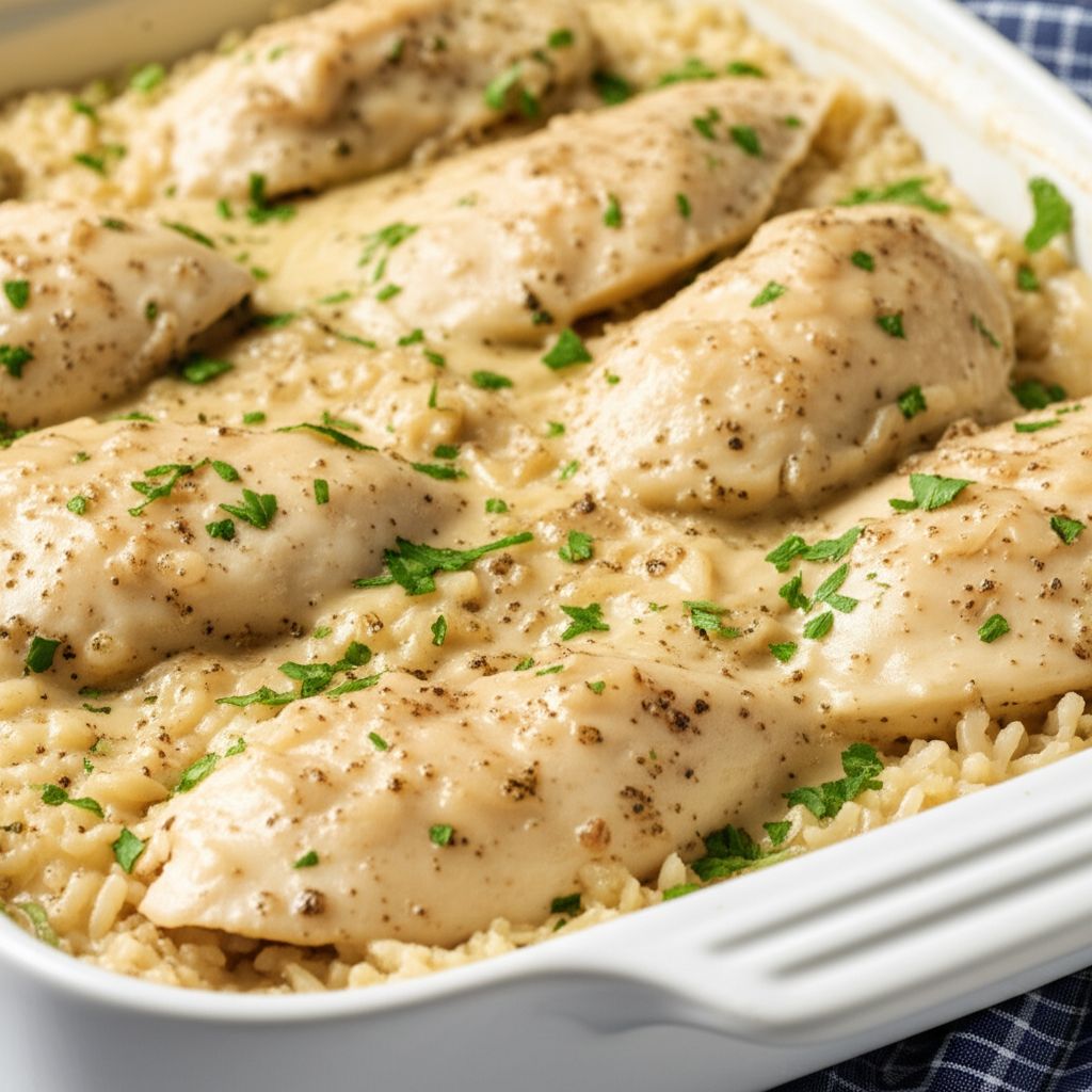Easy and Delicious Chicken and Rice Casserole
