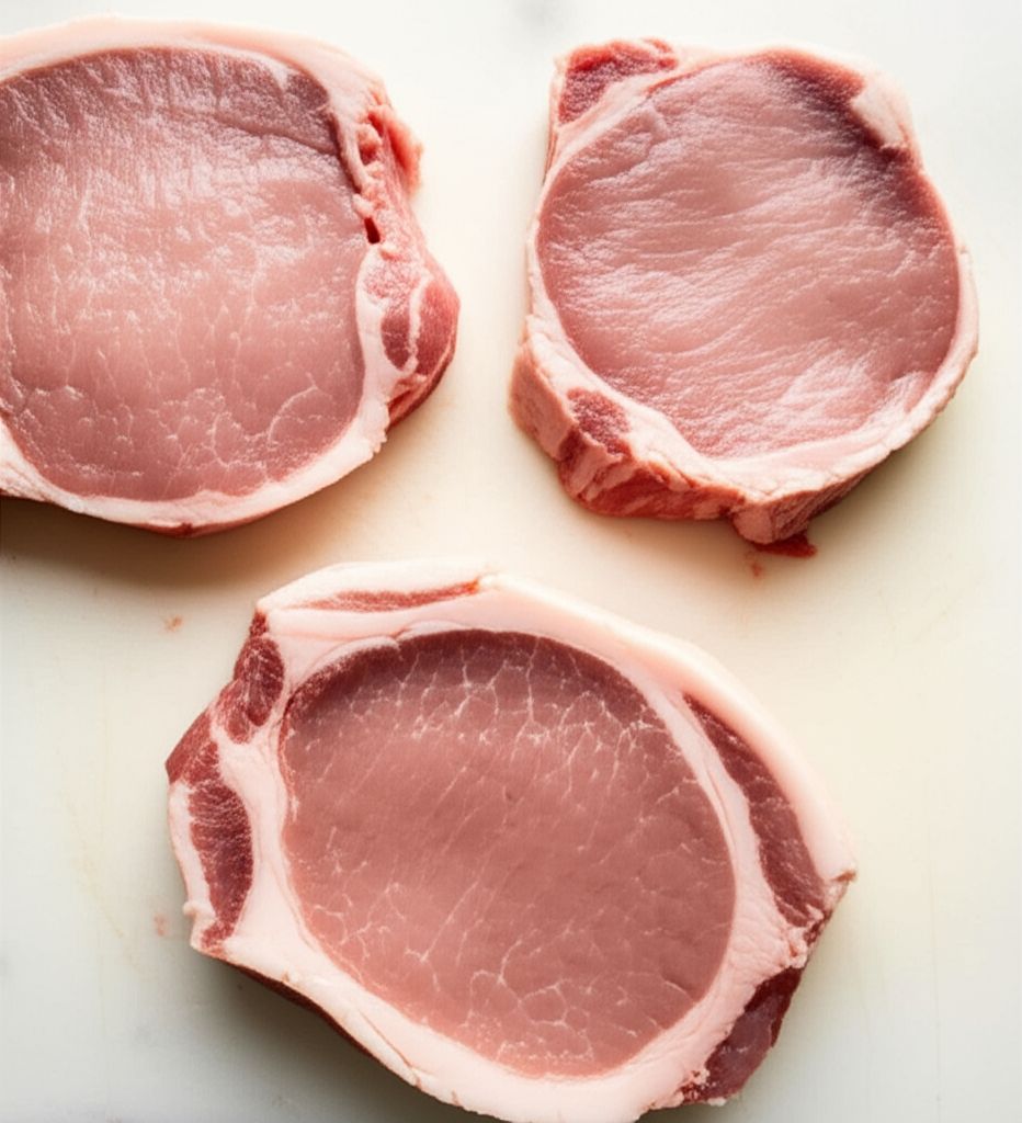 Gorgonzola and Apple Pork Chops
