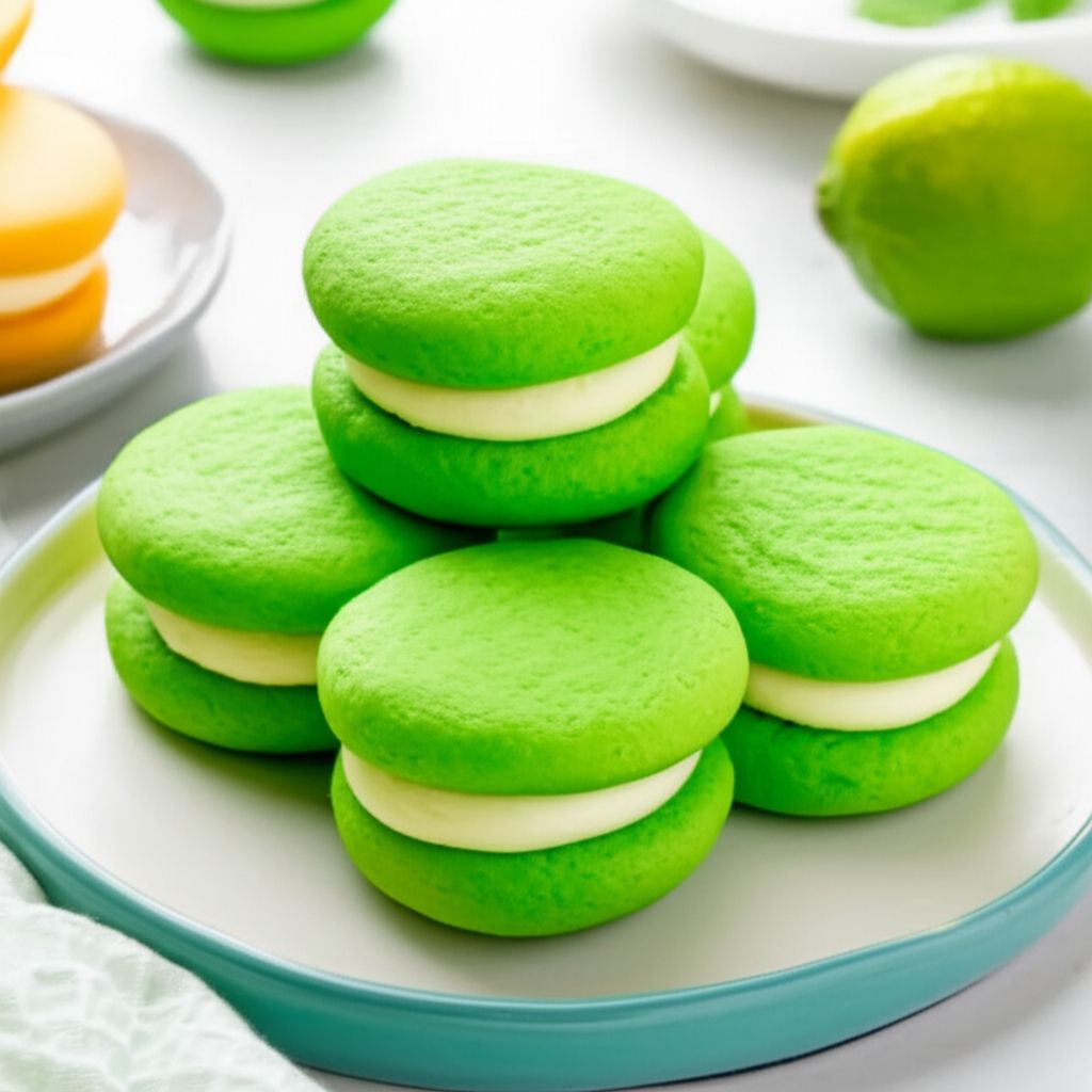 Lime Sandwich Sugar Cookies