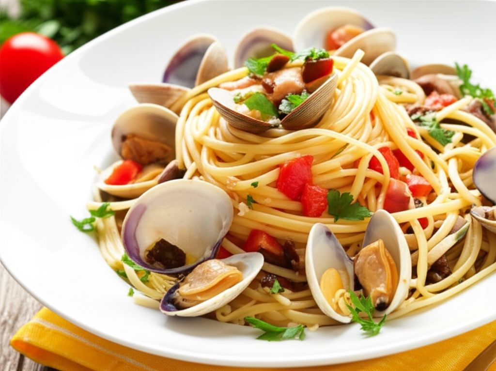 Linguine with Clams and Porcini Mushrooms