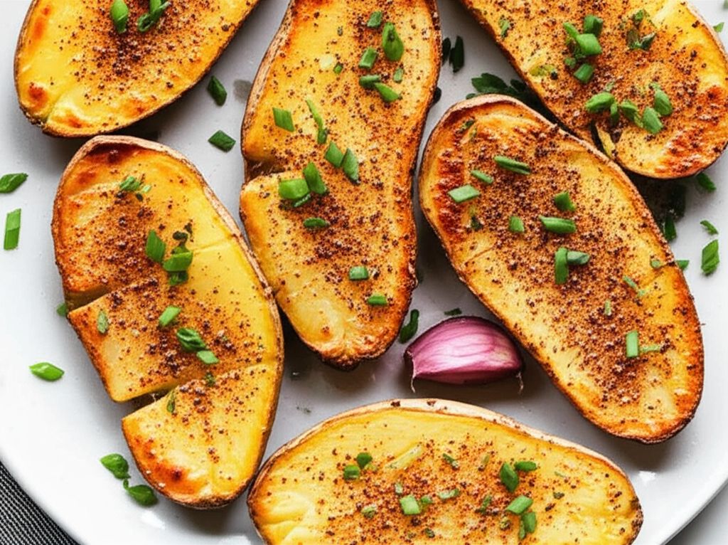 No-Fry Spicy Potato Skins