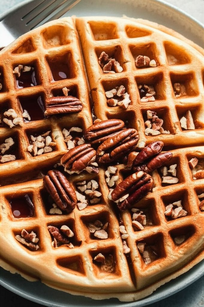 Nutty Pecan Waffles