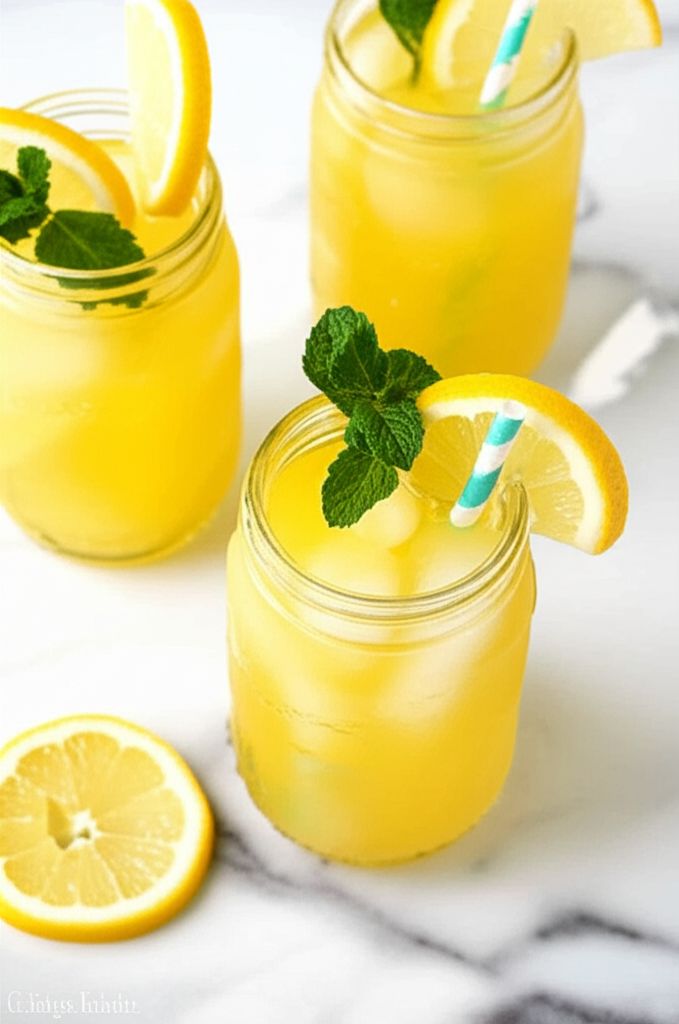 Pineapple Lemonade Spritzers