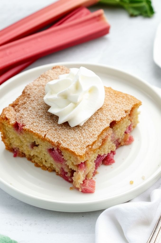 Rhubarb Stir Cake