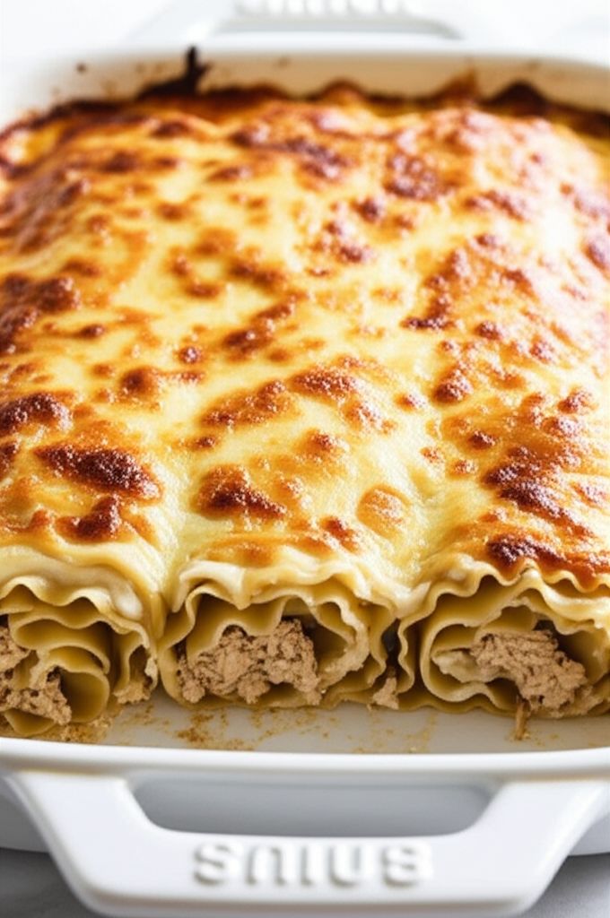 Rotisserie Chicken Lasagna Roll-Ups