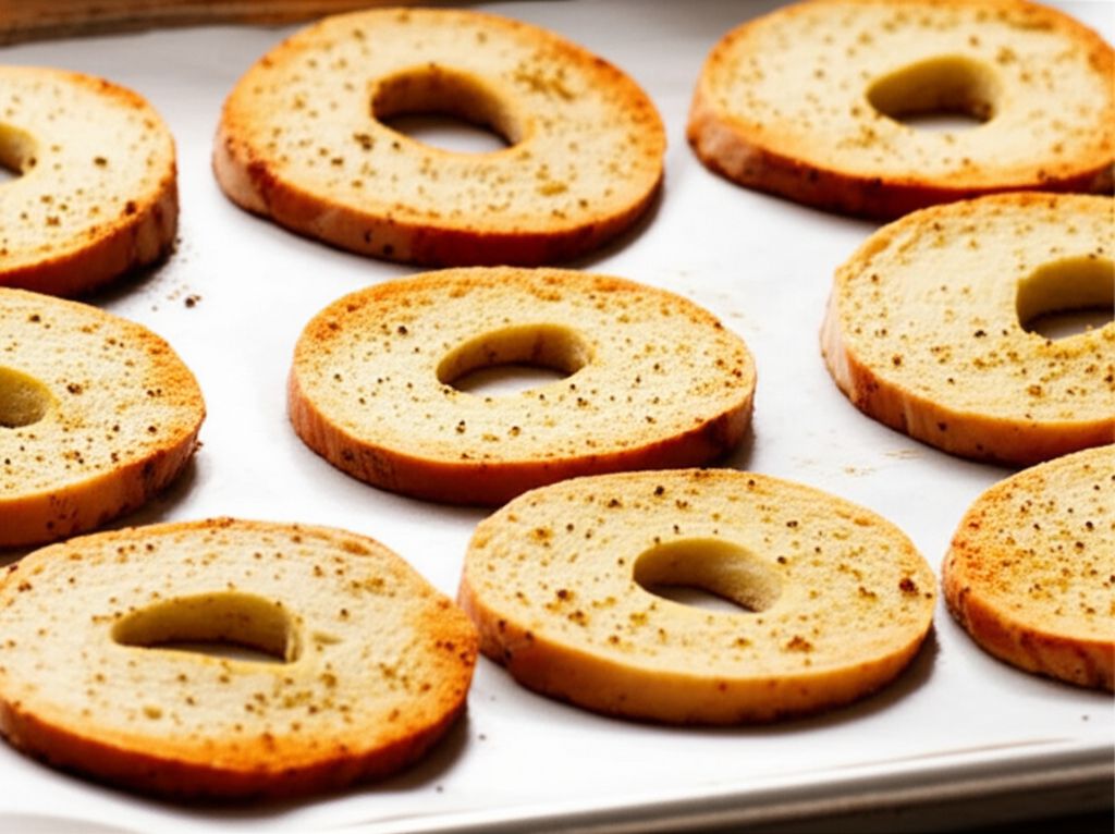 Savory Baked Bagel Chips