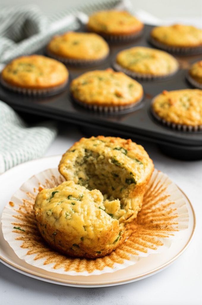 Savory Cheddar Zucchini Muffins