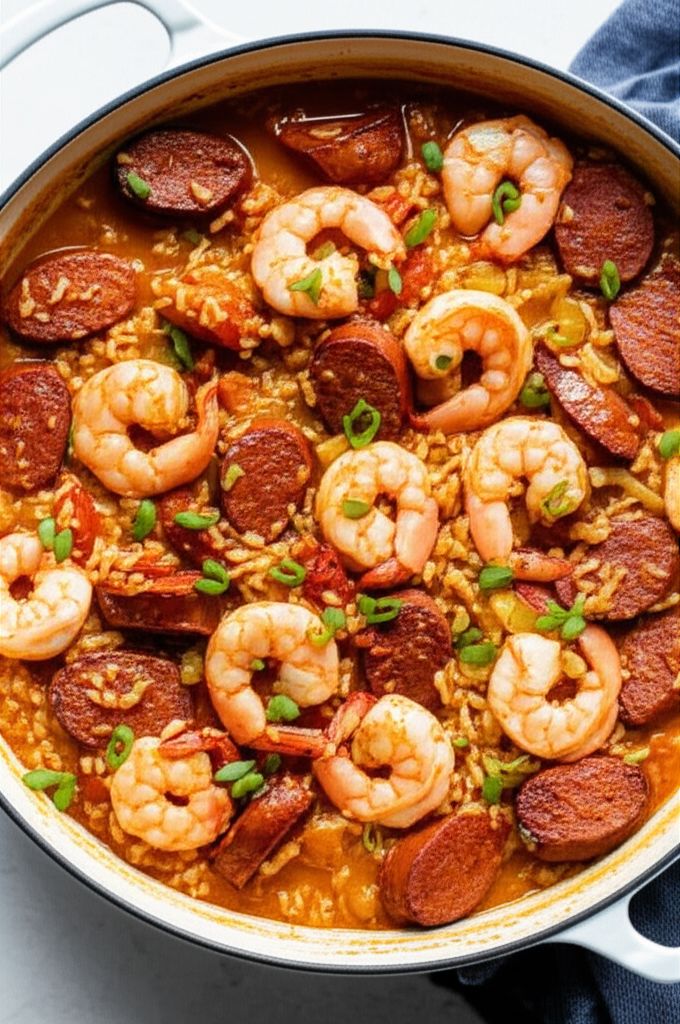 Shrimp and Smoked Sausage Jambalaya