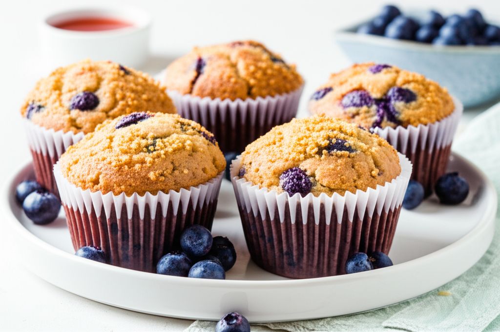 Vegan Blueberry Muffins