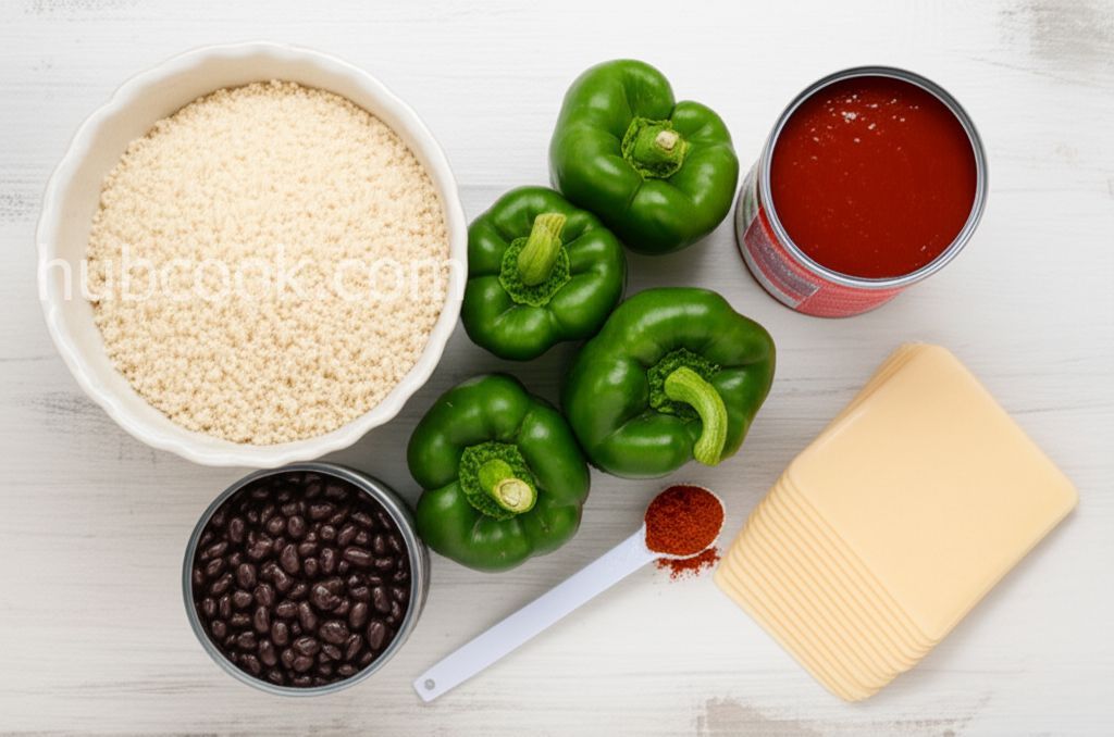 Vegetarian Stuffed Green Peppers