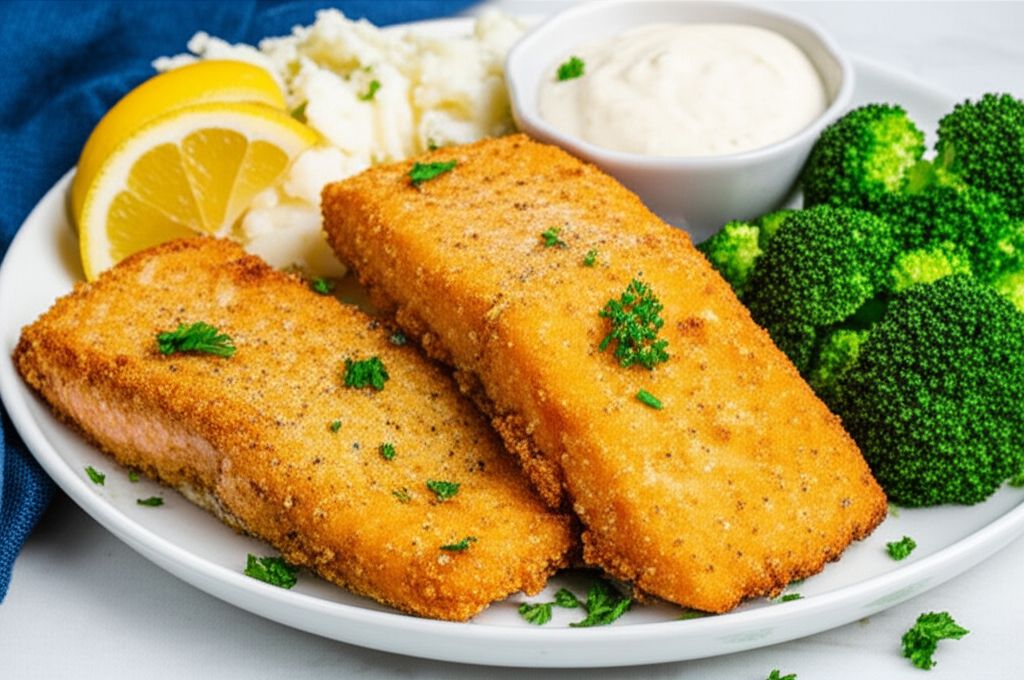 Breaded Pan-Fried Salmon
