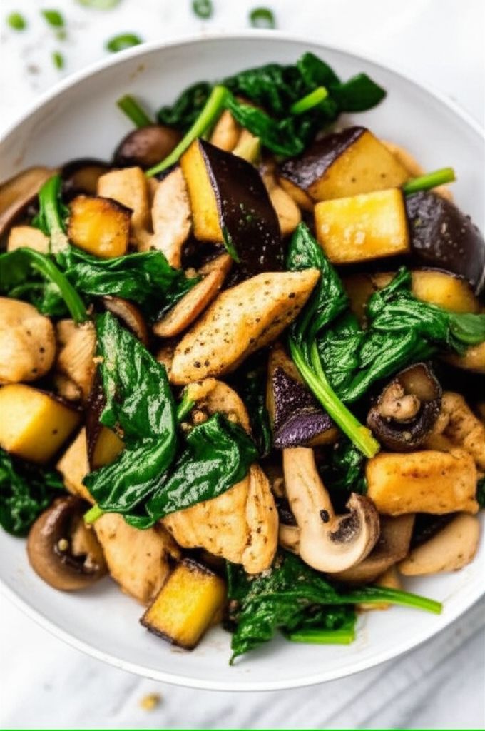 Chicken Eggplant Stir-Fry