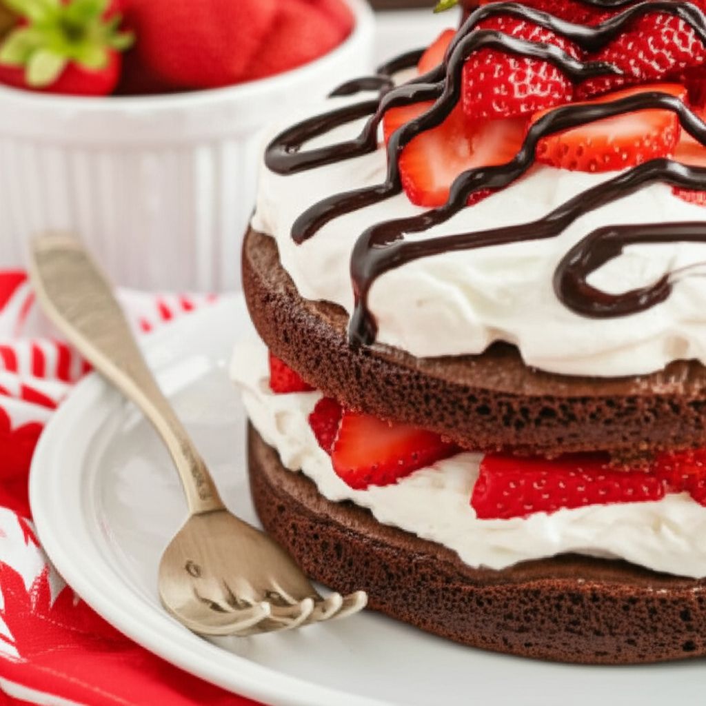 Chocolate Strawberry Shortcake