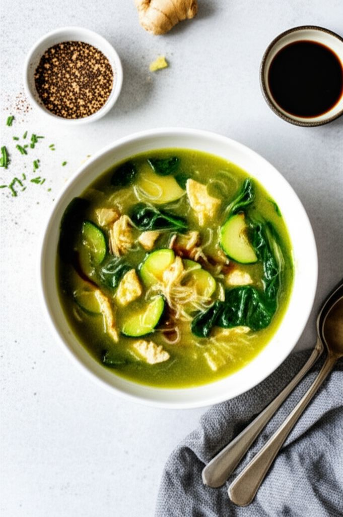 Garlic Spinach Soup