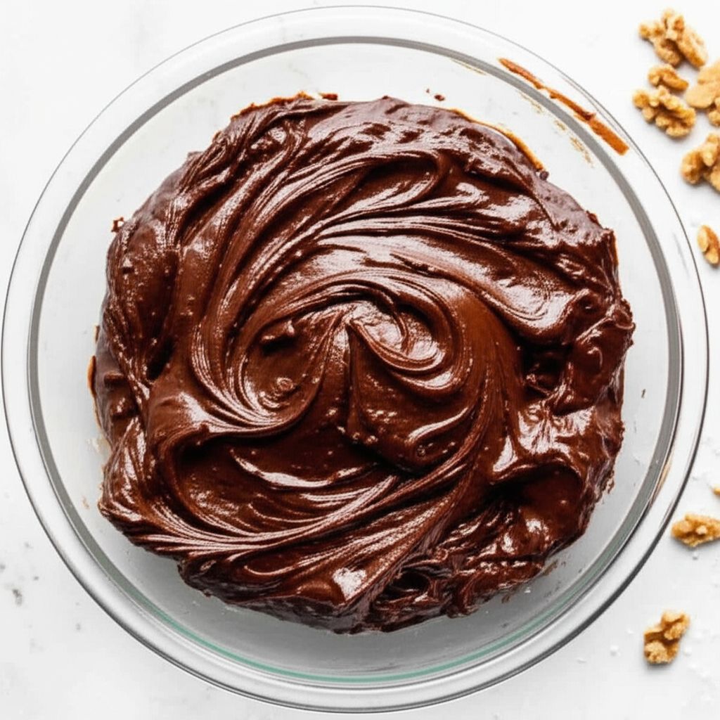 German Chocolate Frosting with Walnuts