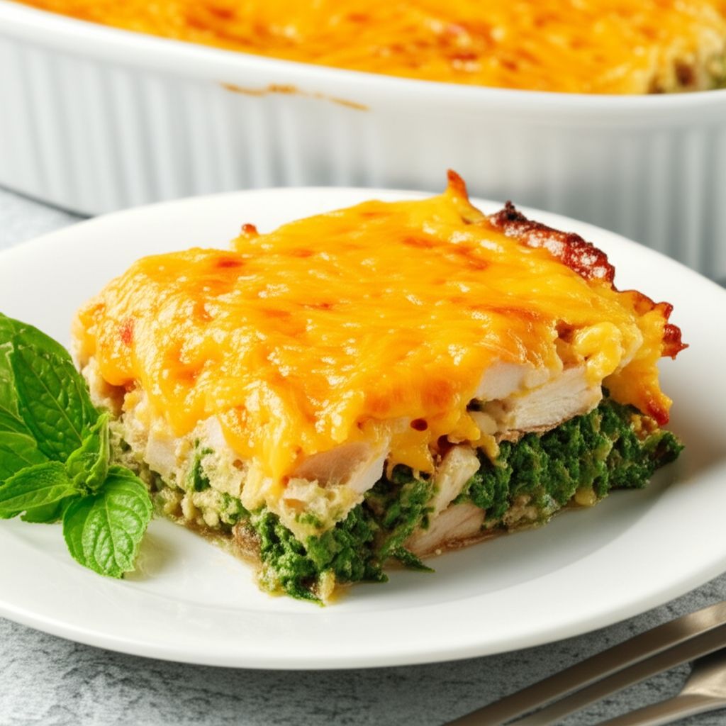 Green Turkey and Cheese Casserole