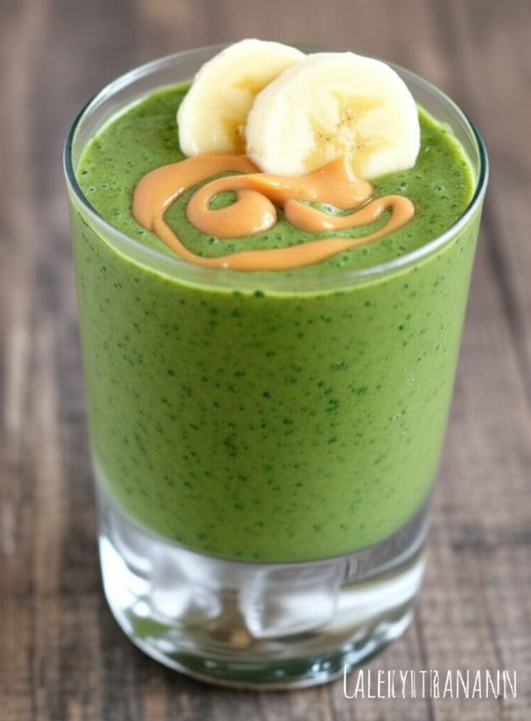 Kale, Banana, and Peanut Butter Smoothie