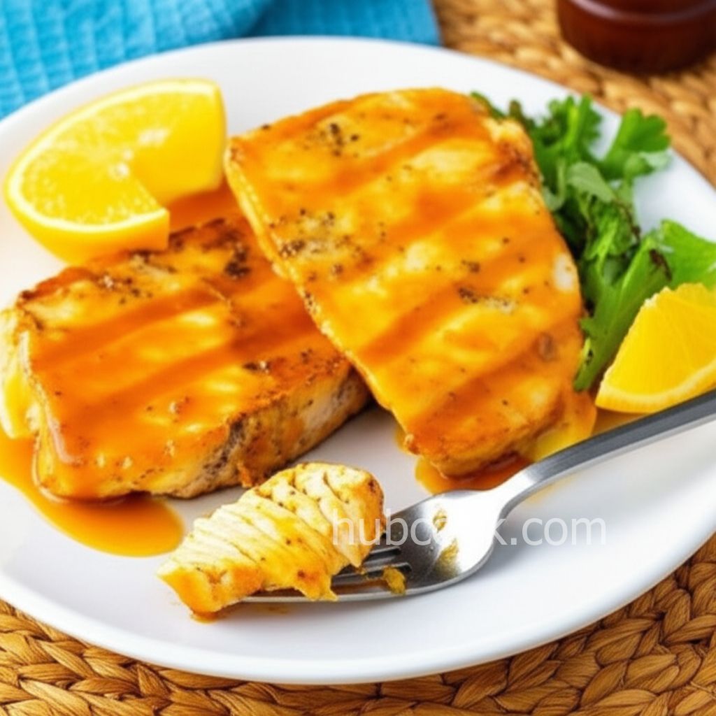 Orange Glazed Swordfish