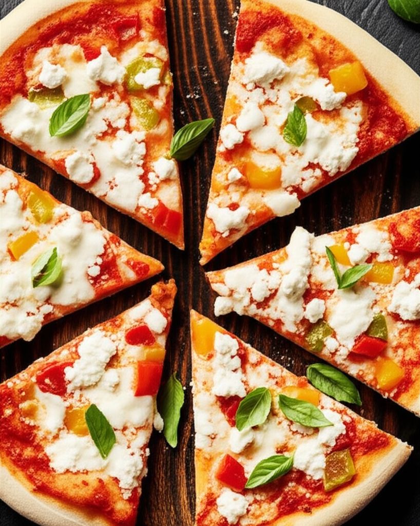 Pepper, Onion & Feta Pizza