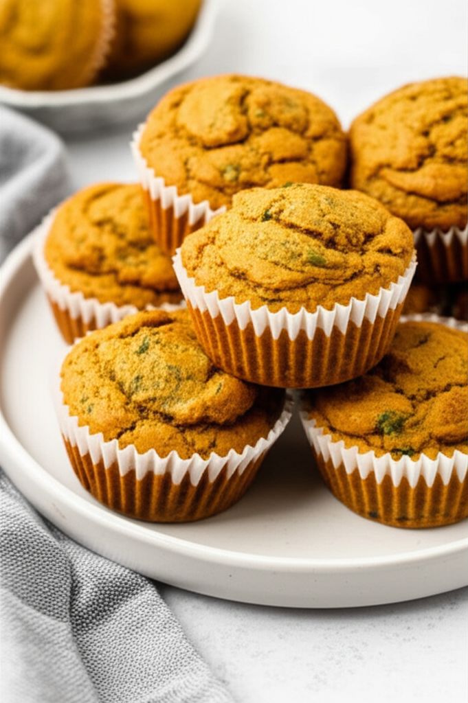 Pumpkin Spinach Toddler Muffins