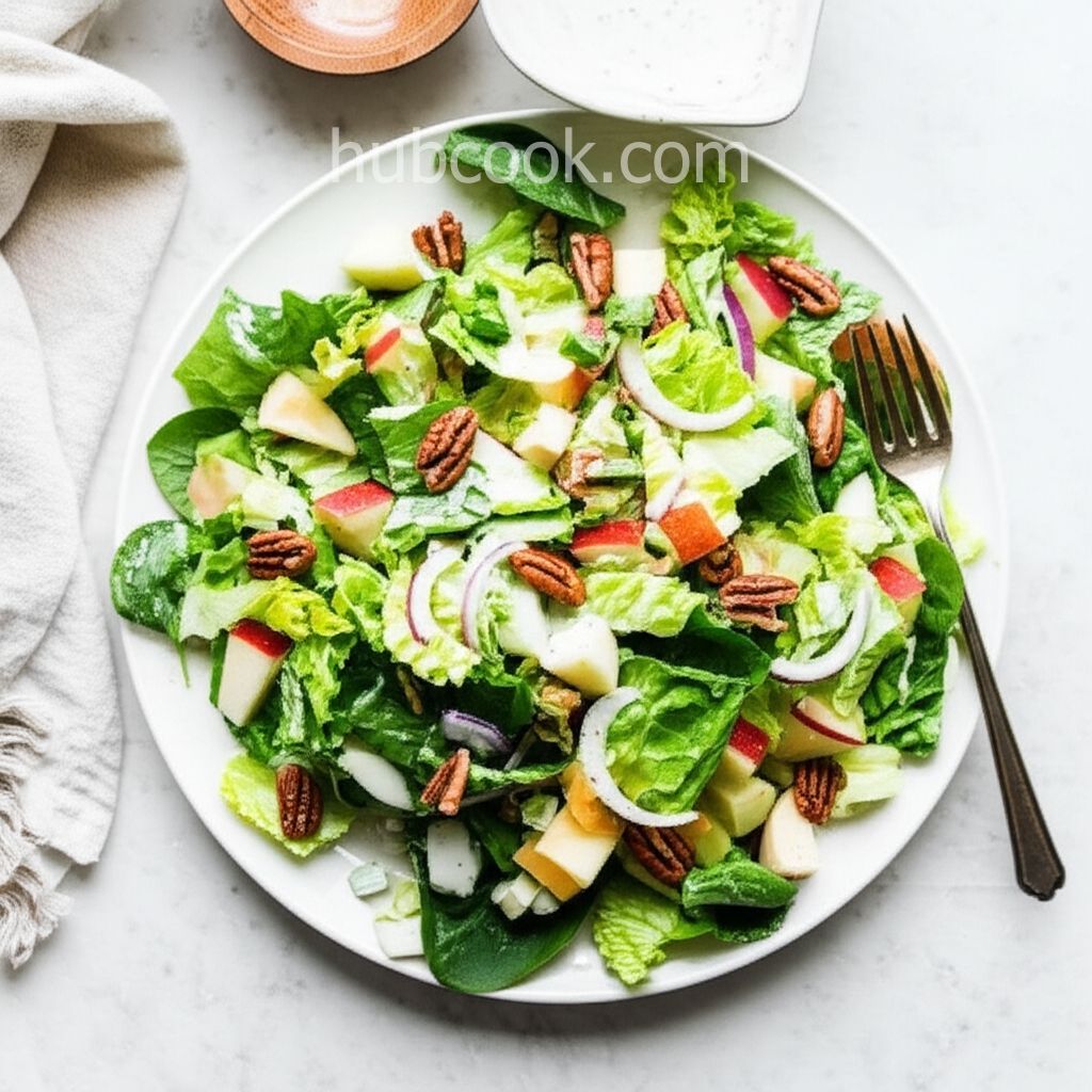 Romaine With Apple, Pecans and Blue Cheese