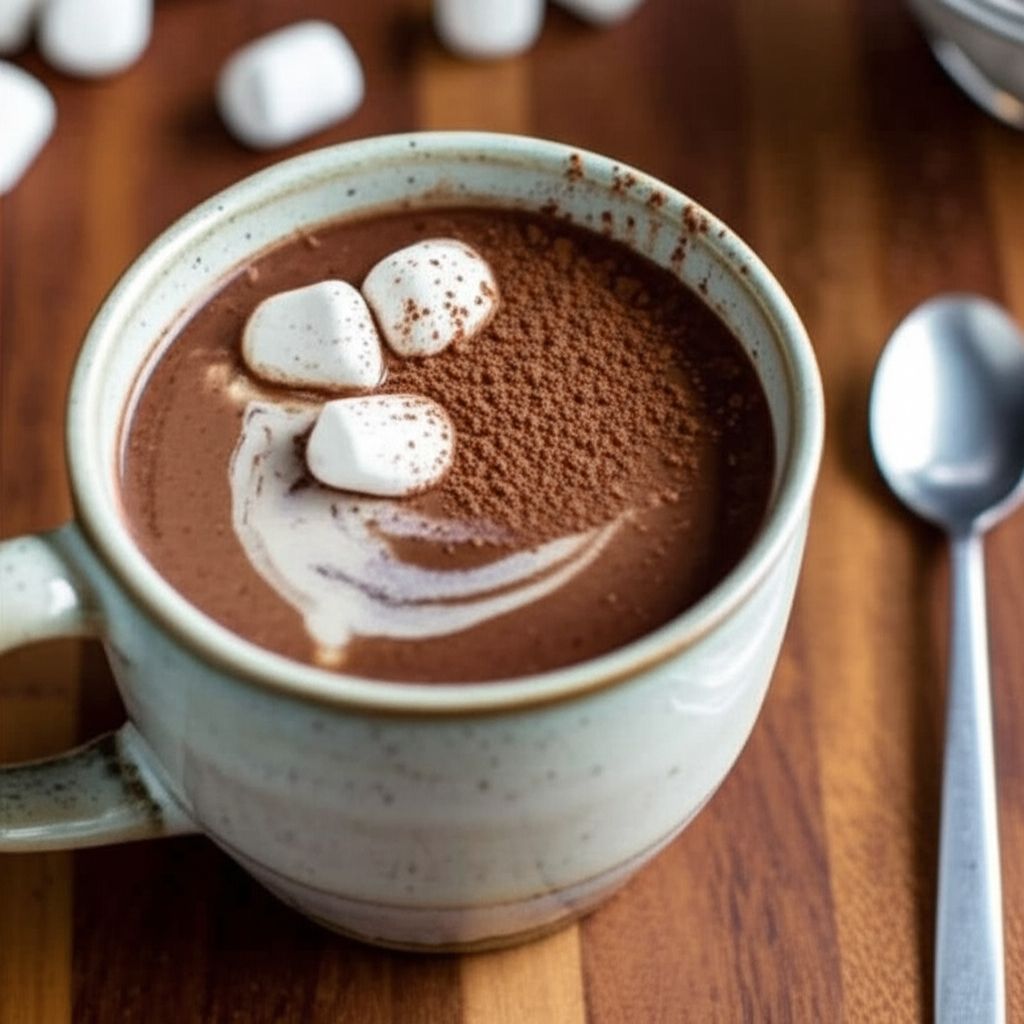 Simplest Hot Chocolate (with Maple Syrup and No Refined Sugar)