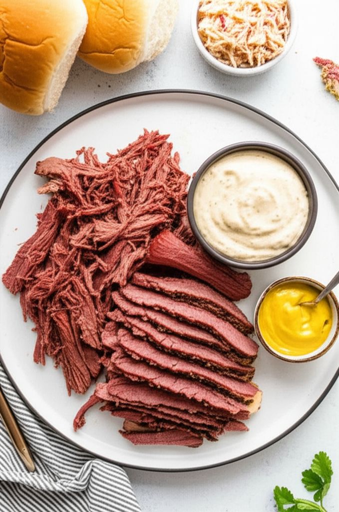 Slow Cooked Corned Beef for Sandwiches