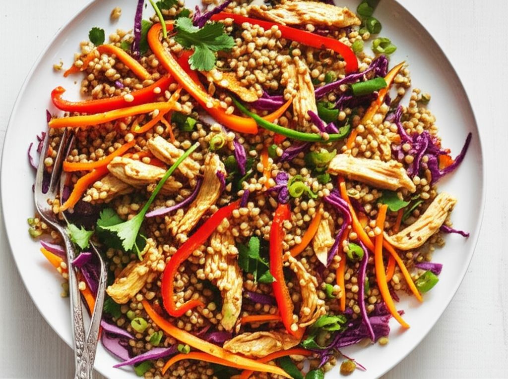 Spicy Chicken and Spelt Salad