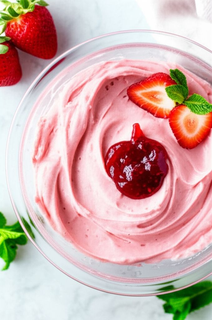 Strawberry (Jam!) Cream Cheese Frosting