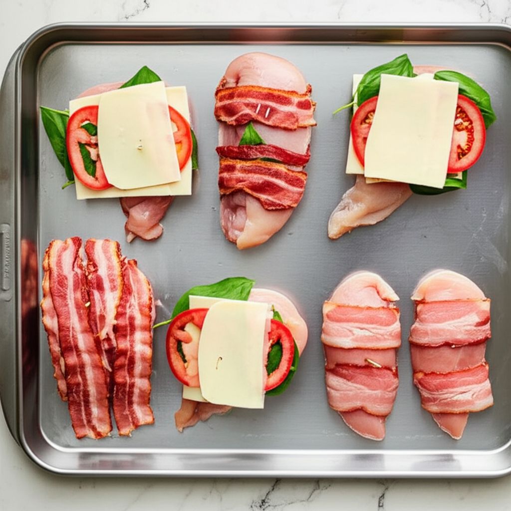 Stuffed Tomato Basil Chicken