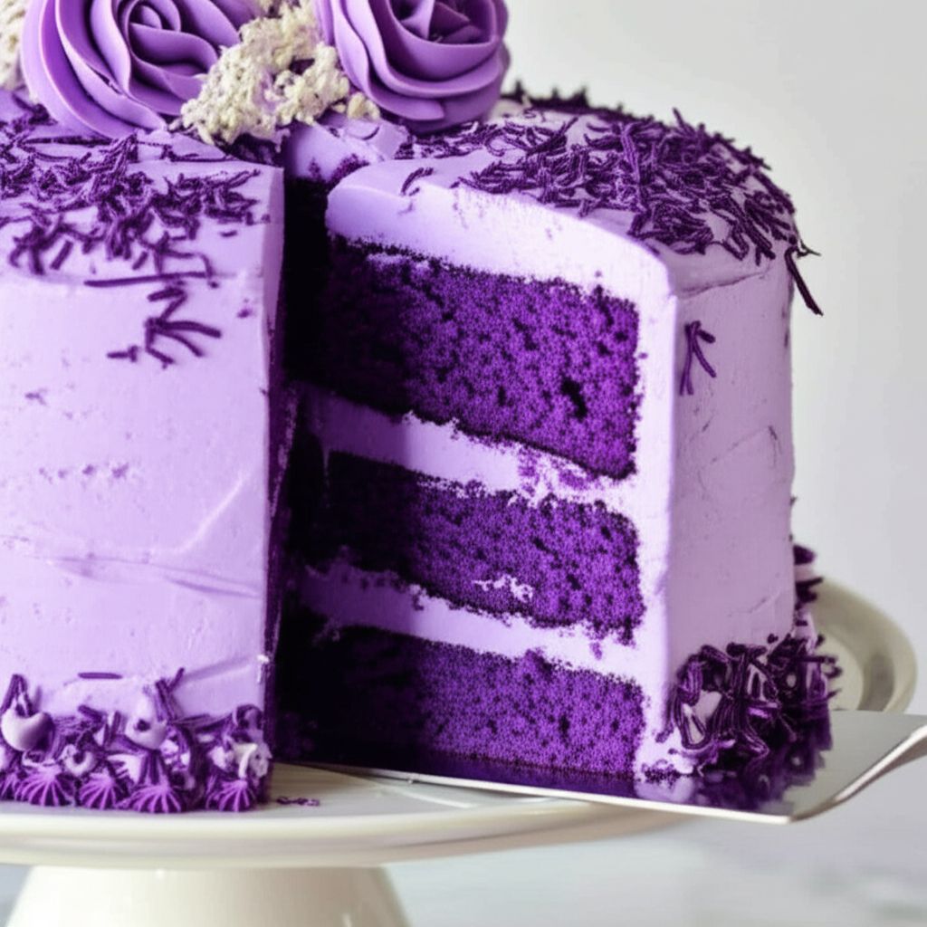 Ube-Macapuno Cake