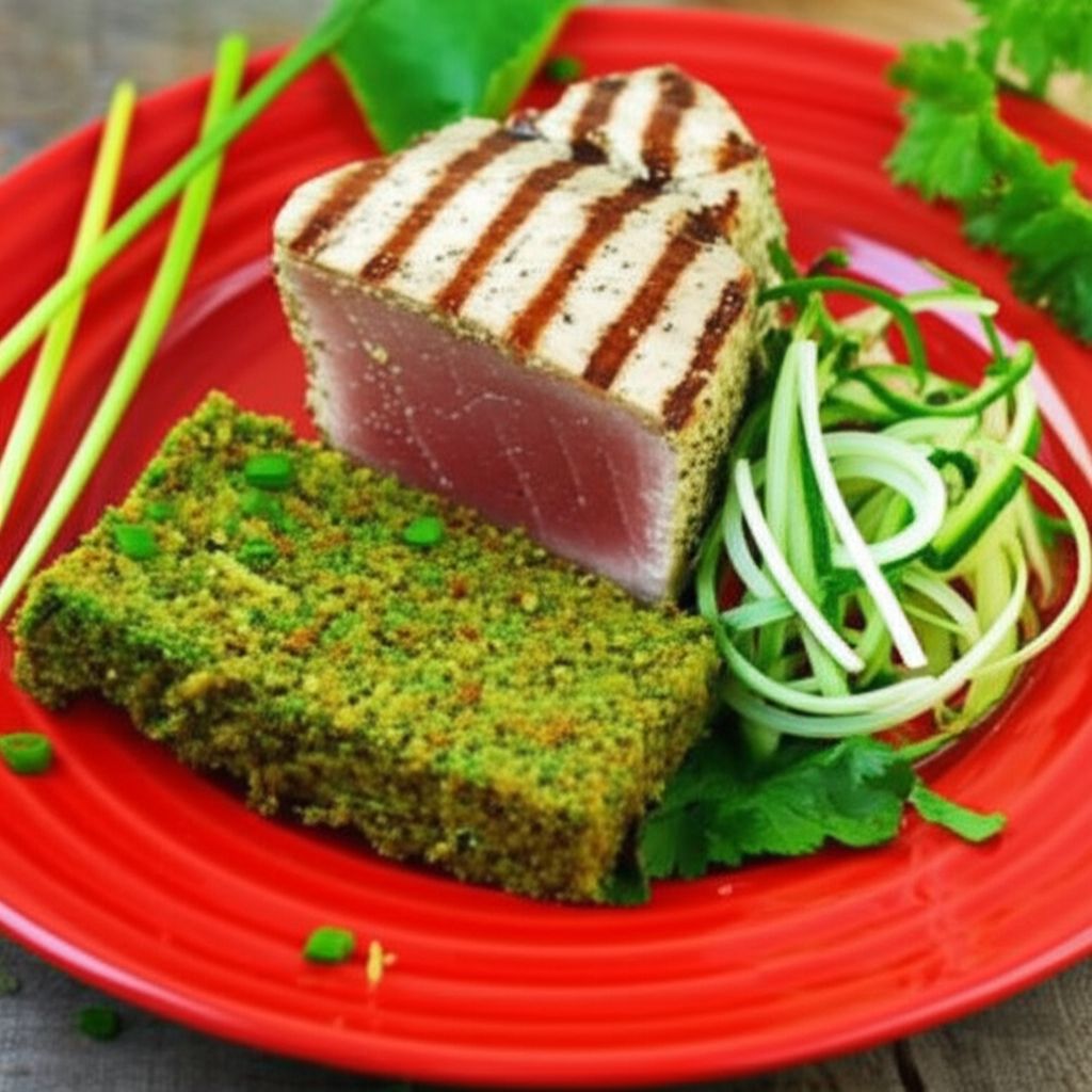 Wasabi Encrusted Tuna Steaks
