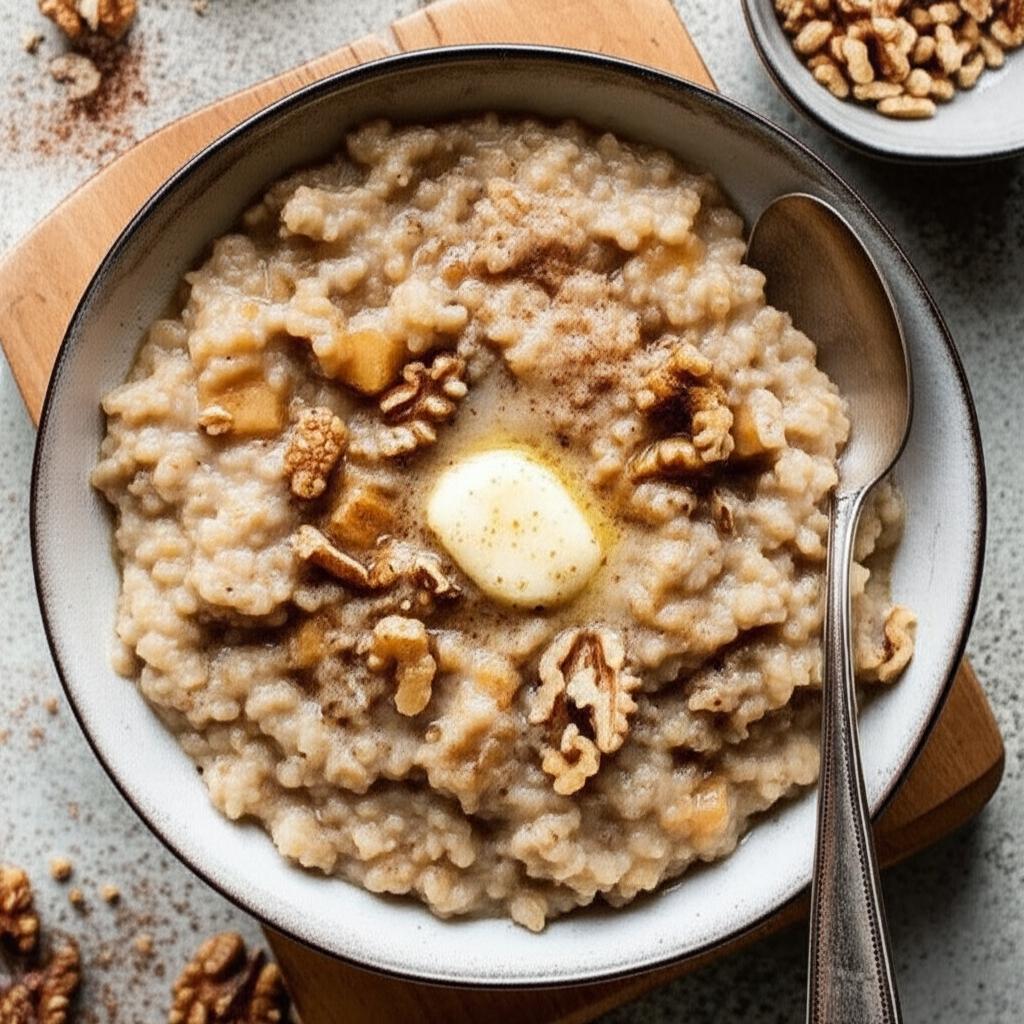 Whole Grain Barley and Apple Porridge
