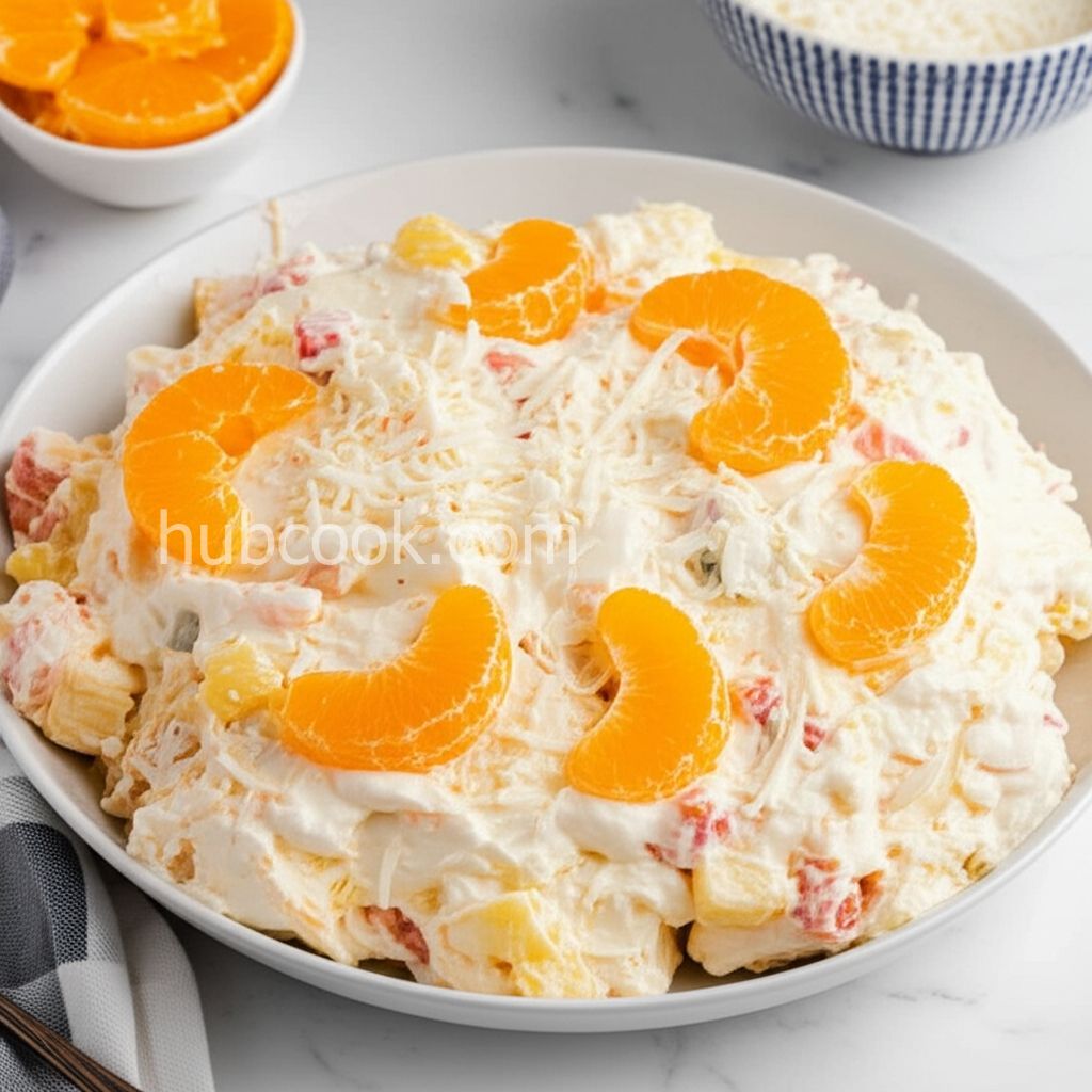 Ambrosia Salad with Fruit Cocktail