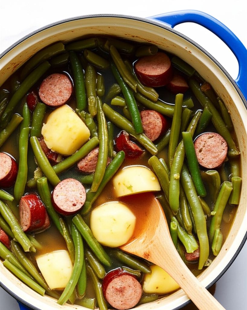 Amy's Green Beans and Sausage Dish