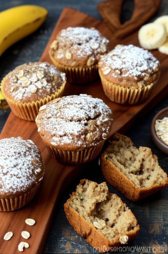 Banana Zucchini Bread Muffins
