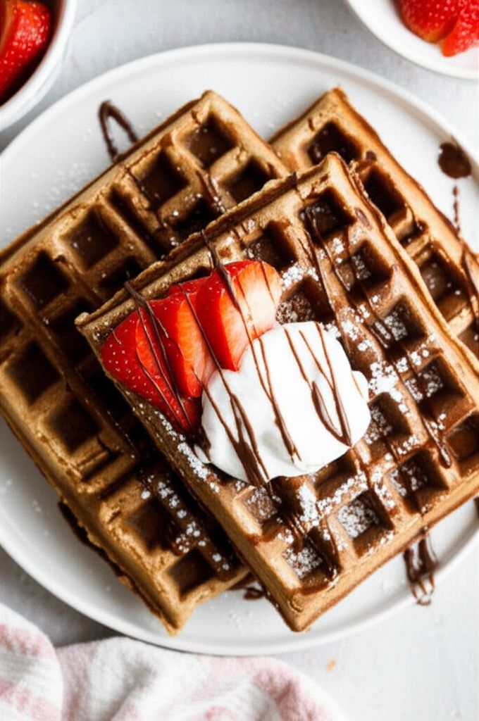 Carlie's Chocolate Oatmeal Waffles